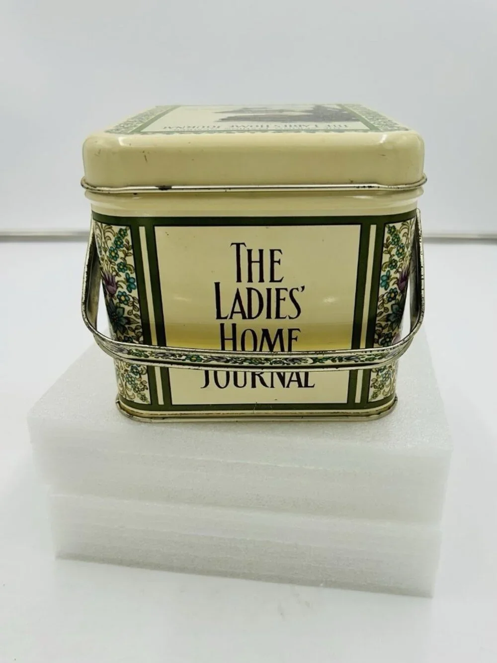 Vintage The Ladies' Home Journal Metal Tin Basket March 1910 Cover Art